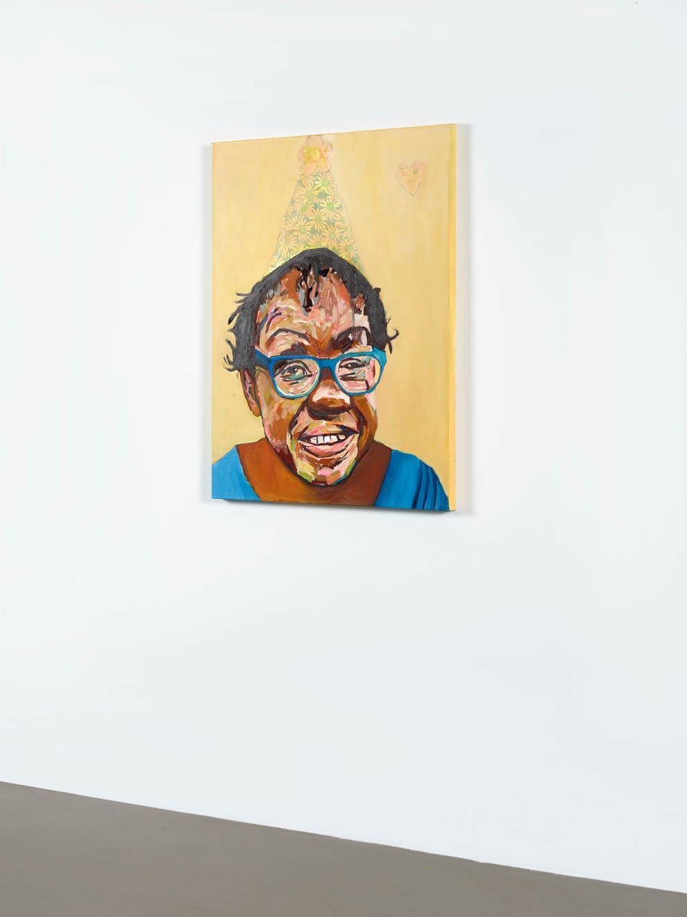 Beverly McIver, Renee with a Flower Hat, 2023