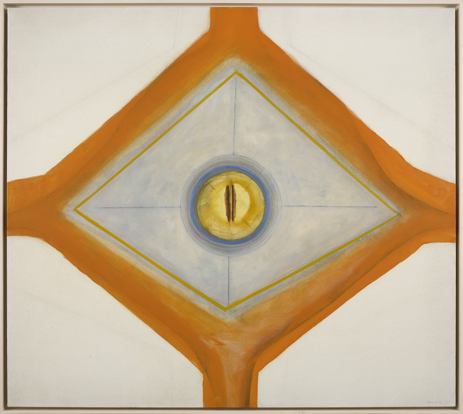 Ida Kohlmeyer, Orange Rhomboid, 1968