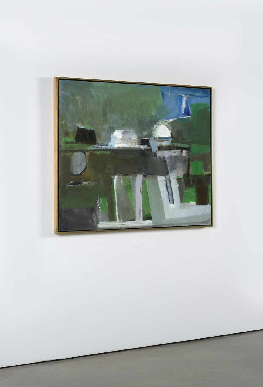 Emiko Nakano, Night Landscape (Setting Sun and Rising Moon), 1958