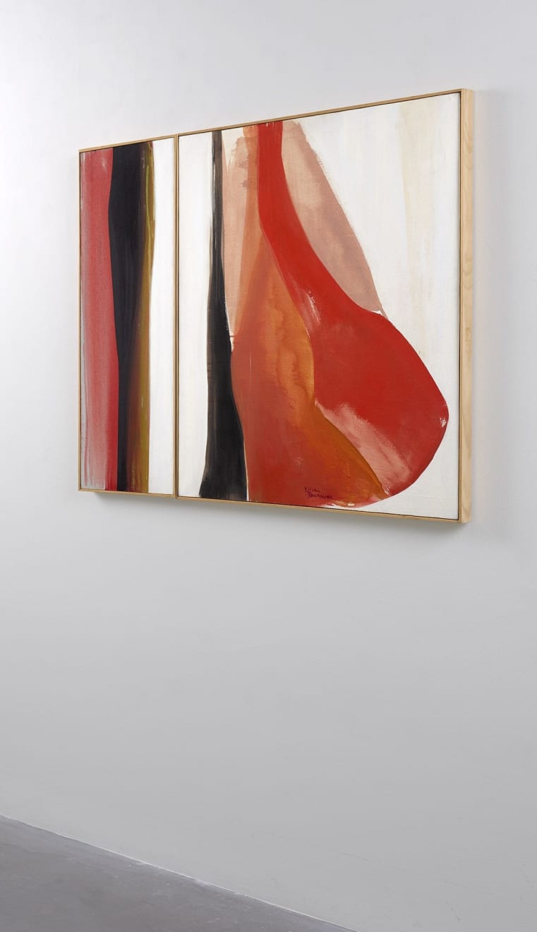 Lilian Thomas Burwell, Red Forms (diptych), 1970