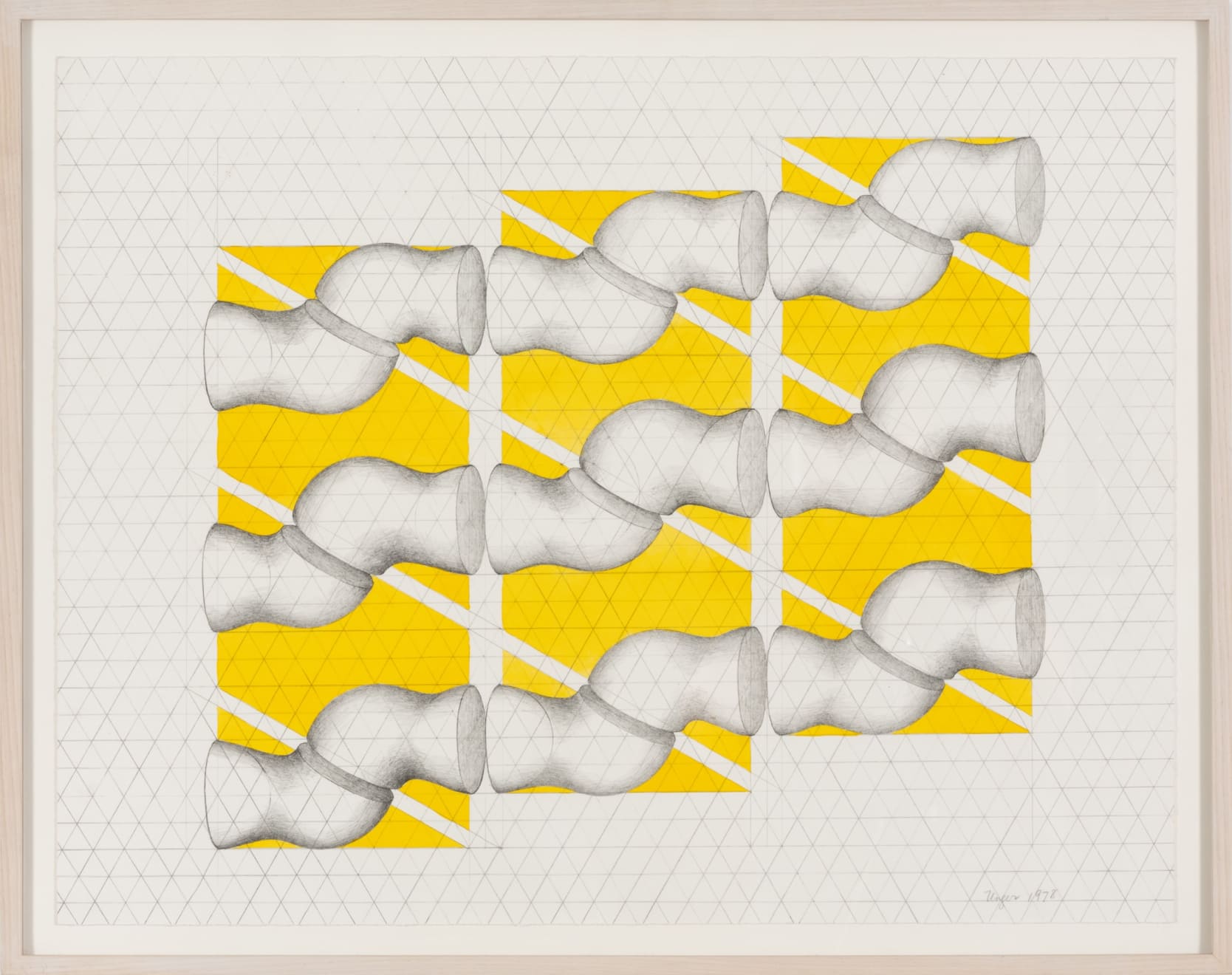 Mary Ann Unger, Untitled (Study for Hexagonal Quintet), 1978
