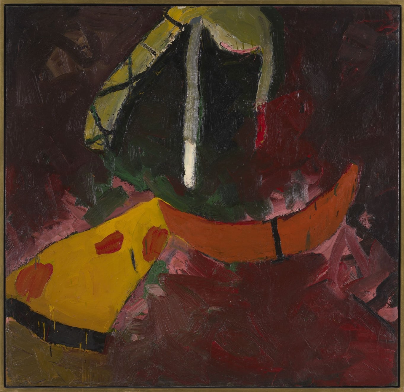 Joan Brown, Reaching for That Chicken at Jacks, 1960