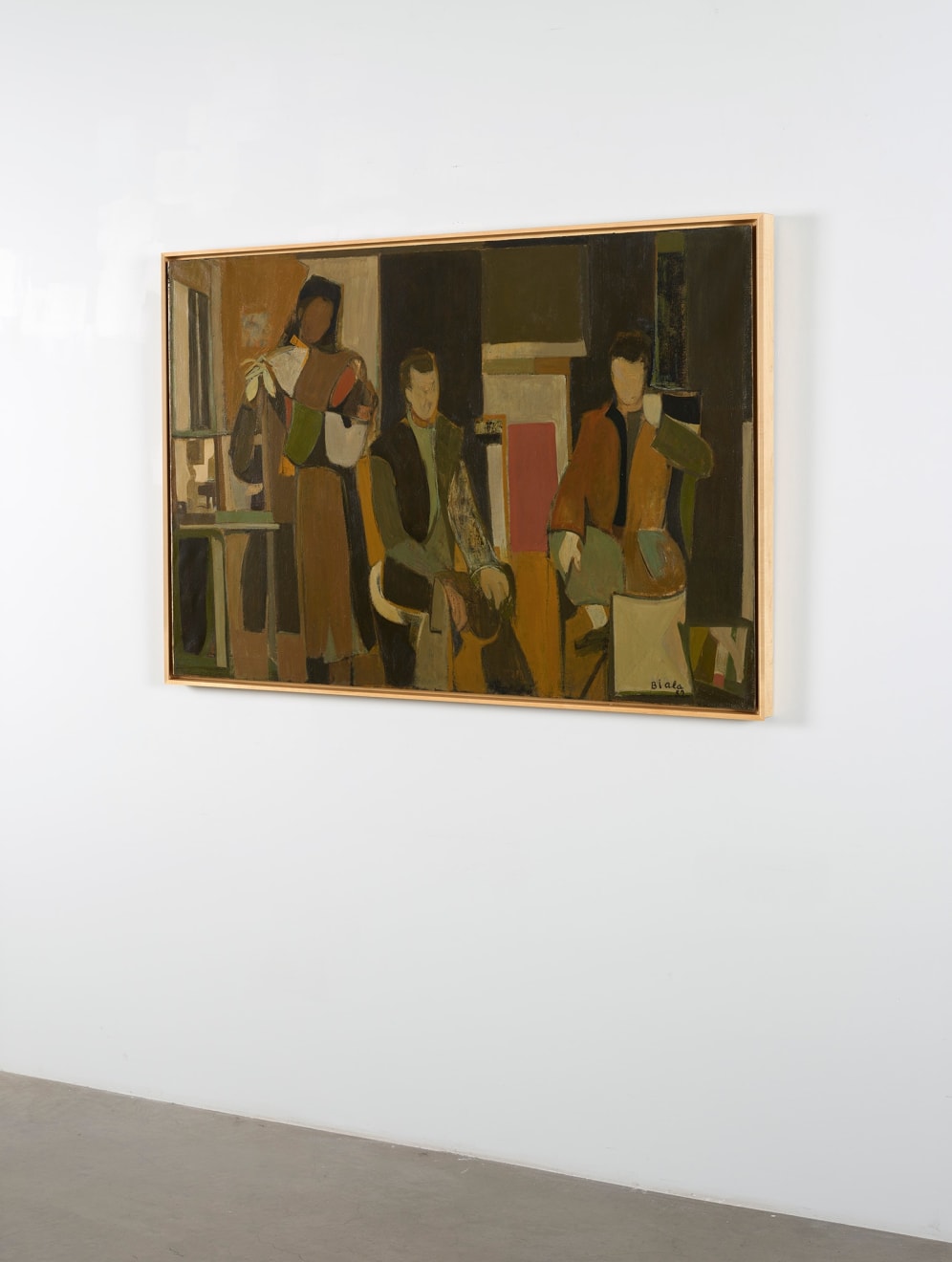 Janice Biala, Three Figures (Trois personnages: Parmenia Ekstrom, Pierre-Miguel Merlet, J. F. Jaeger), 1952-1953