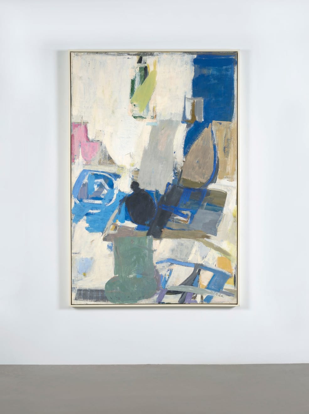 Janice Biala, White Interior with Black Kettle, 1961