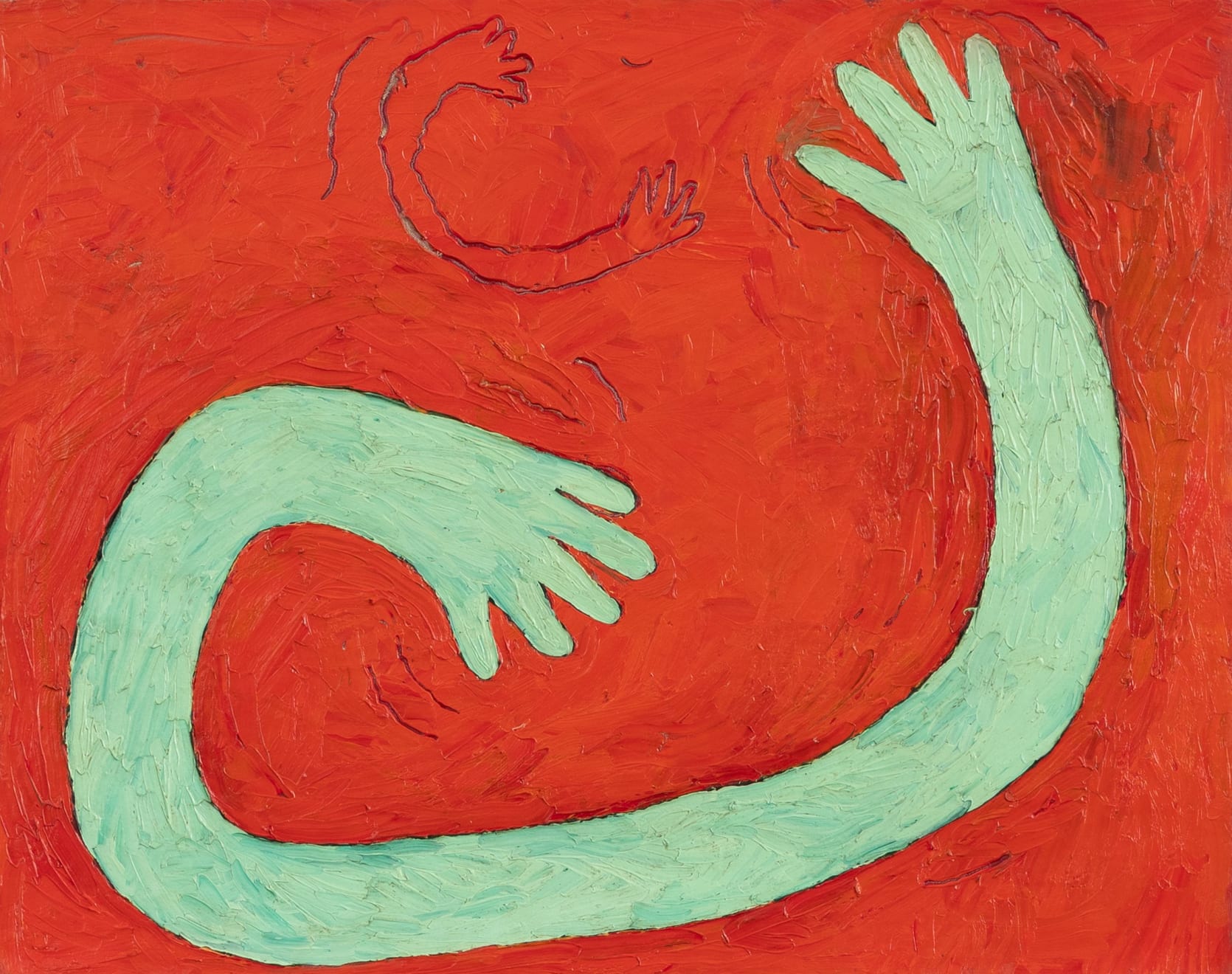 Louisa Chase, Hug, 1979