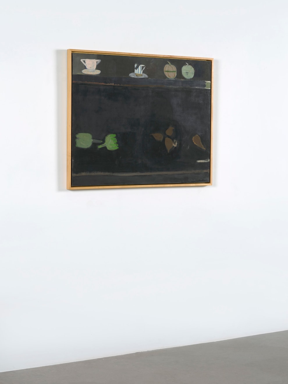 Janice Biala, Black Still Life with Artichokes, 1986