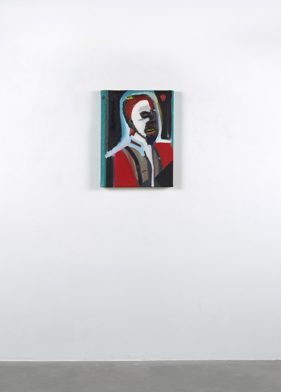 Frederick J. Brown, Mask Man, Portrait of Jean-Claude Samuel, 1982