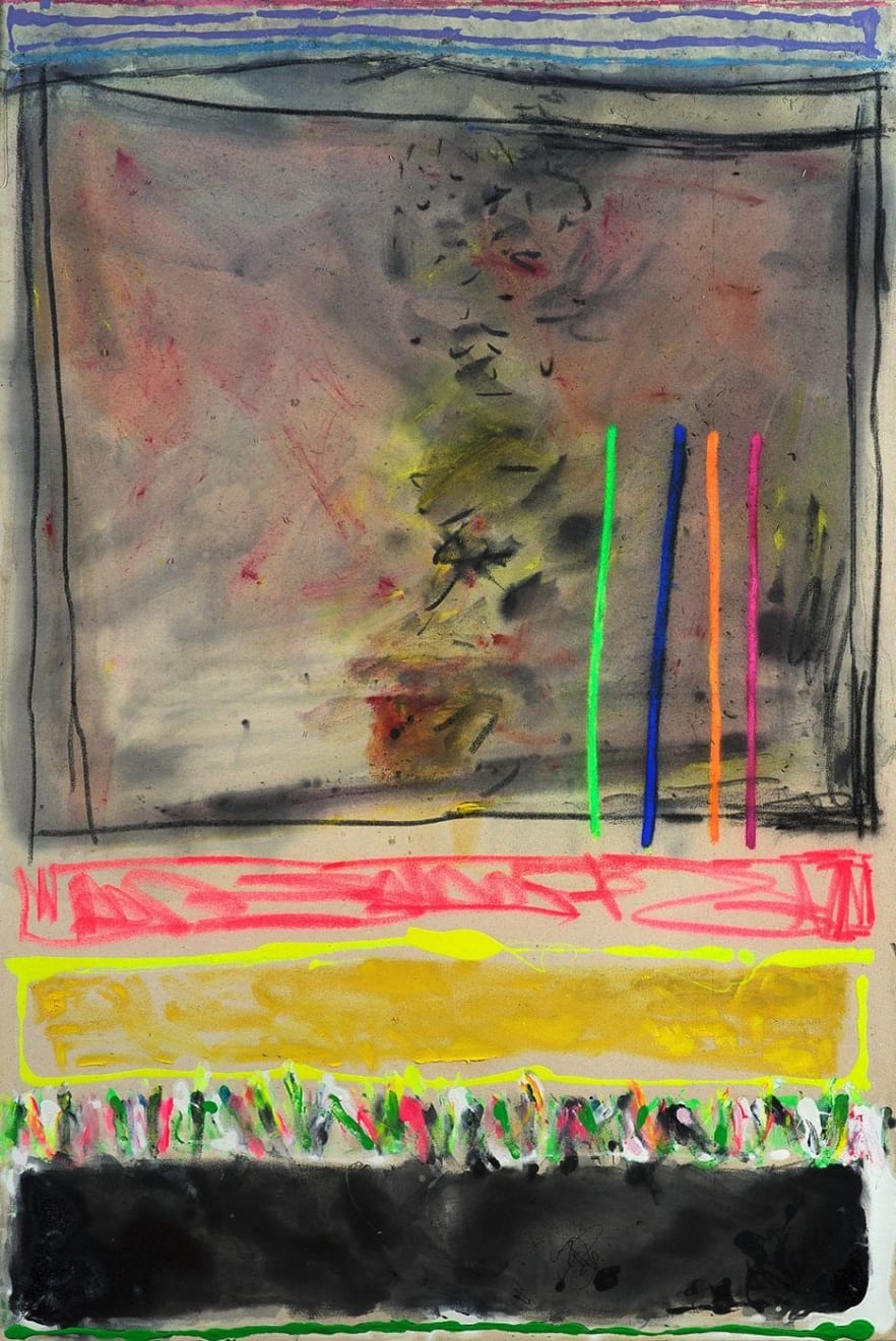Joyce Weinstein, Country Fields with a Pink and Yellow, 2012