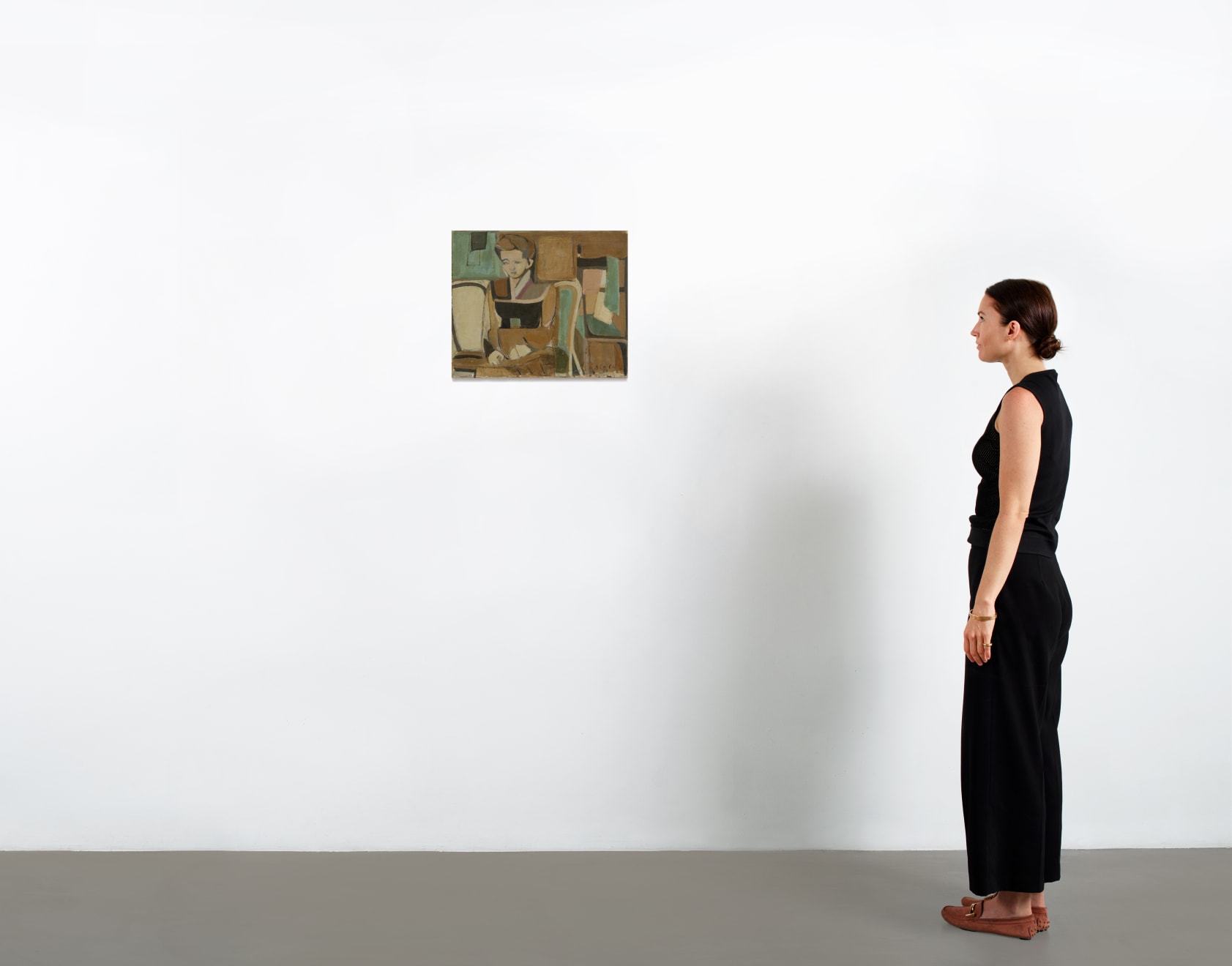 Janice Biala, Intérieur avec Marguerite Lang, 1950