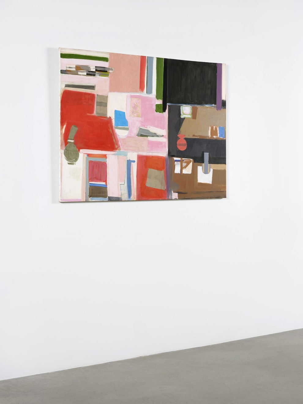 Janice Biala, Nature Morte Rose, Rouge et Noire, 1977