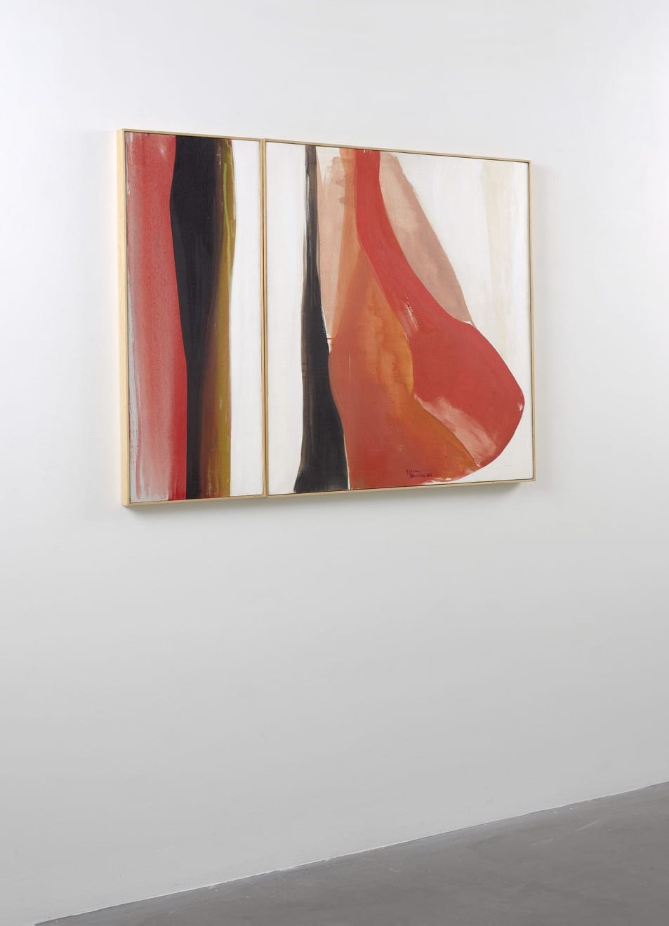 Lilian Thomas Burwell, Red Forms (diptych), 1970