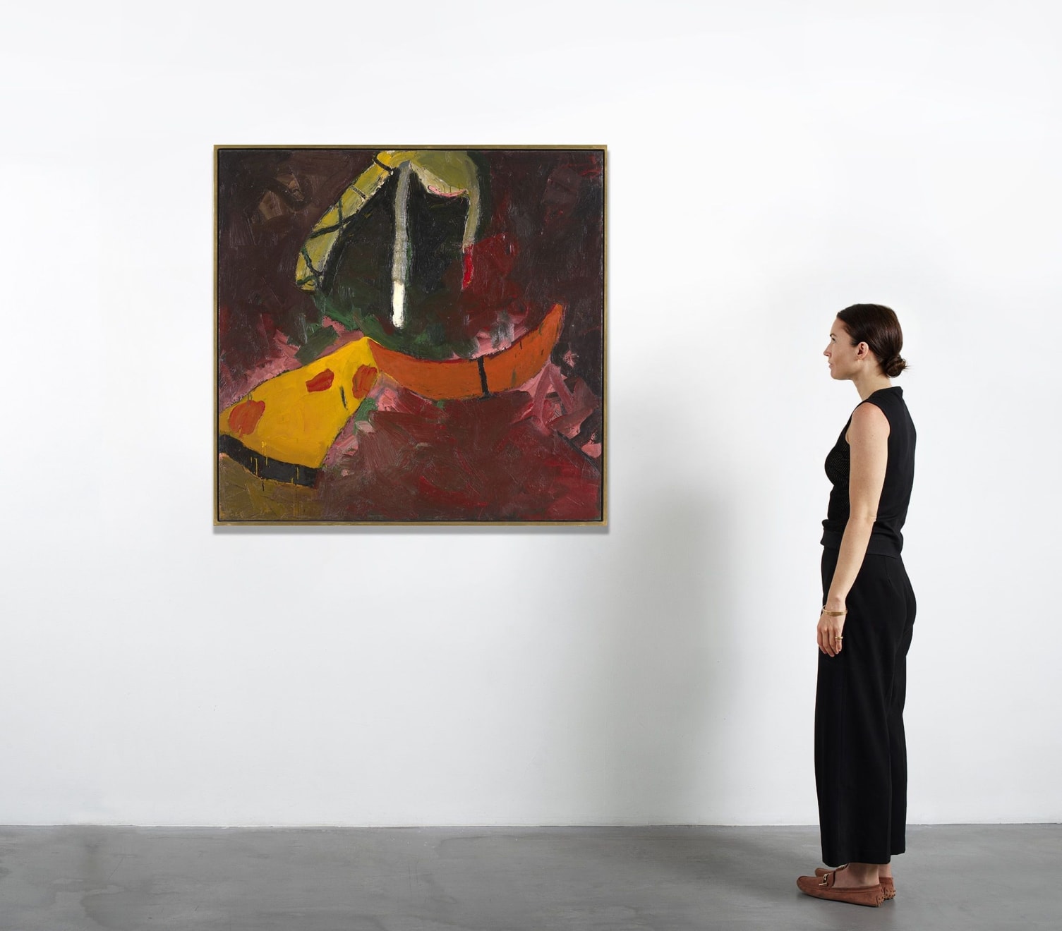 Joan Brown, Reaching for That Chicken at Jacks, 1960