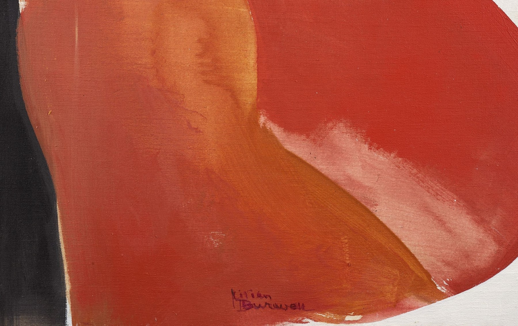 Lilian Thomas Burwell, Red Forms (diptych), 1970