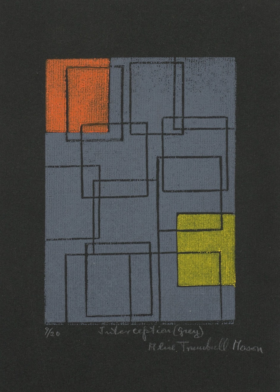 Alice Trumbull Mason, Interception (Grey), 1952