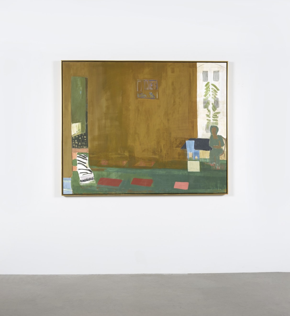 Janice Biala, Brown Interior with Rosine, 1979