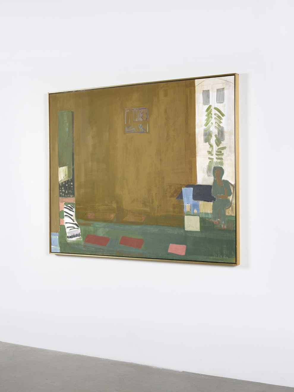 Janice Biala, Brown Interior with Rosine, 1979