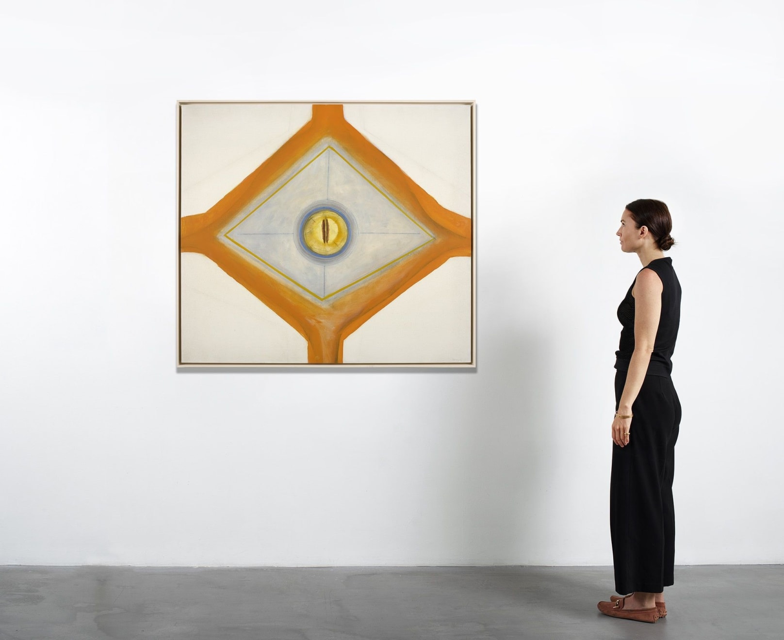 Ida Kohlmeyer, Orange Rhomboid, 1968