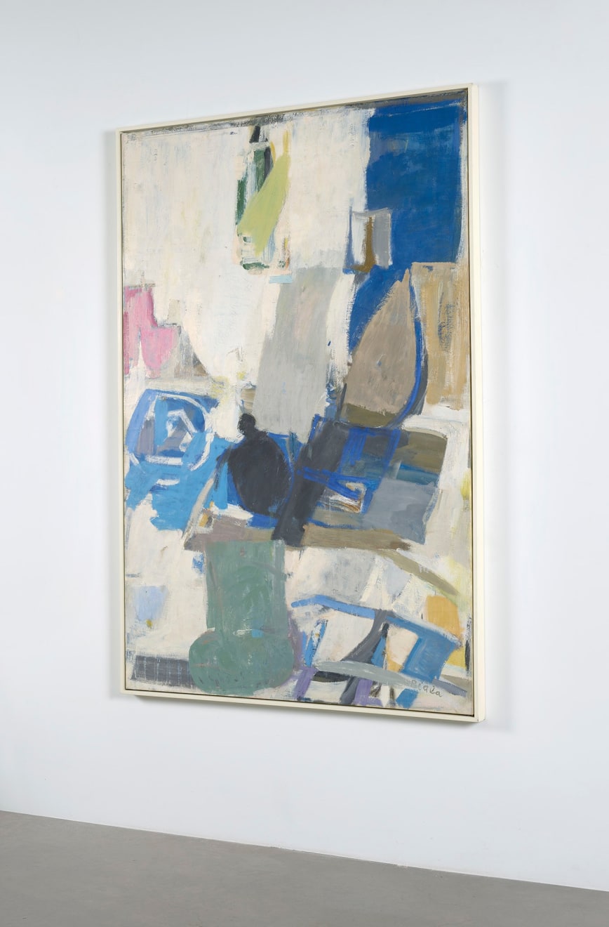 Janice Biala, White Interior with Black Kettle, 1961