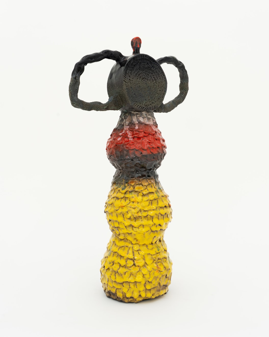Sune Christiansen, Rød, sort, rød og gul figur/Red, Black and Yellow Figure, 2025