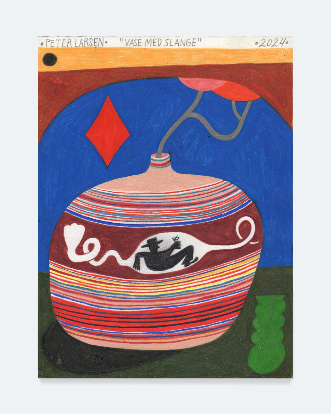Peter Larsen, Vase med slange, 2024