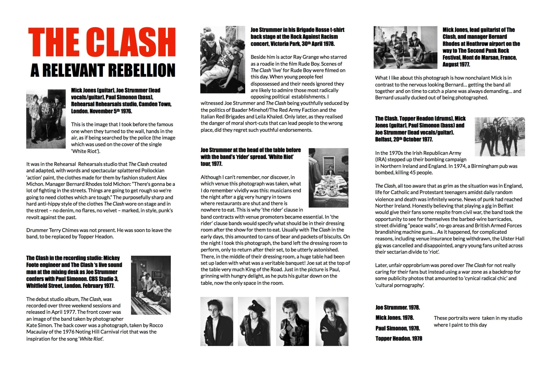 Caroline Coon, Box Set: The Clash. A relevant rebellion, 2023
