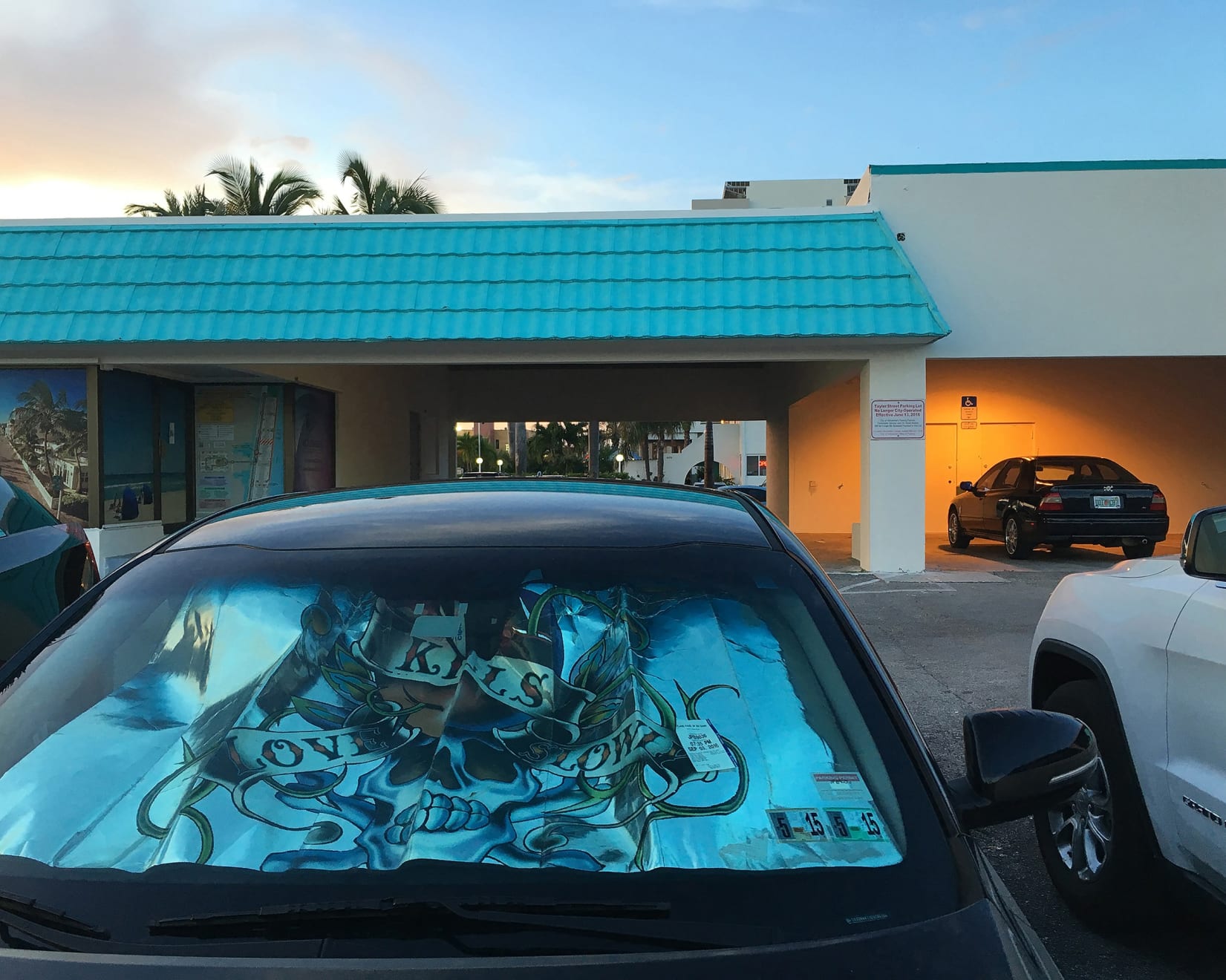 Anna Fox & Karen Knorr, Motel car park, Cocoa Beach, Florida, 2016