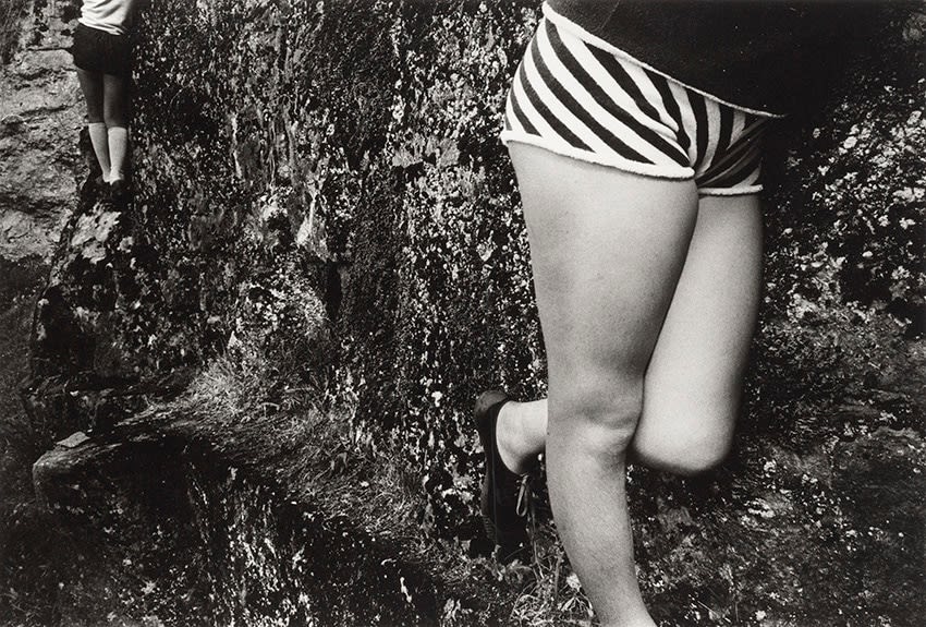 Paul Hill, Legs against Rock Face, Bradbourne , 1975