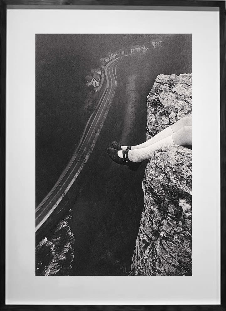 Paul Hill, Legs over High Tor, Matlock Bath, 2021