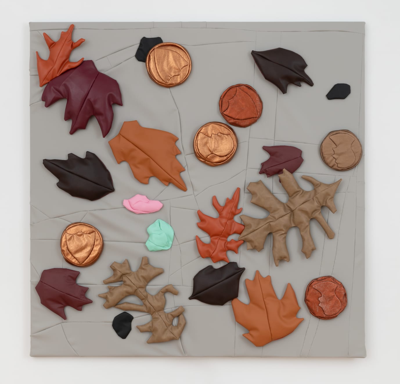 Al Freeman, Leaves Gum and Coins on Pavement, 2024
