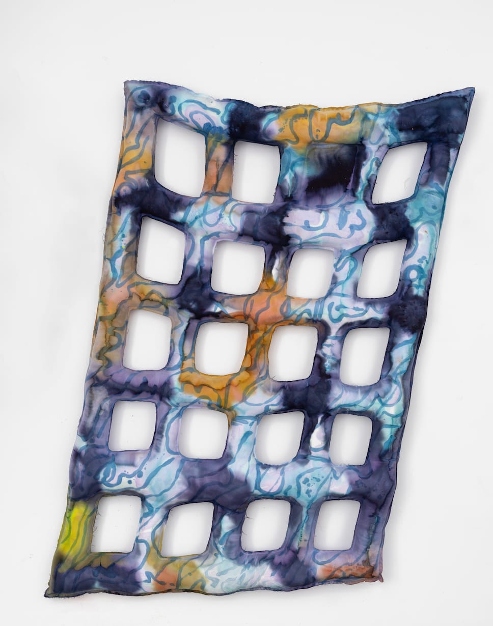 Meg Lipke, Blue Grid (for HP), 2025