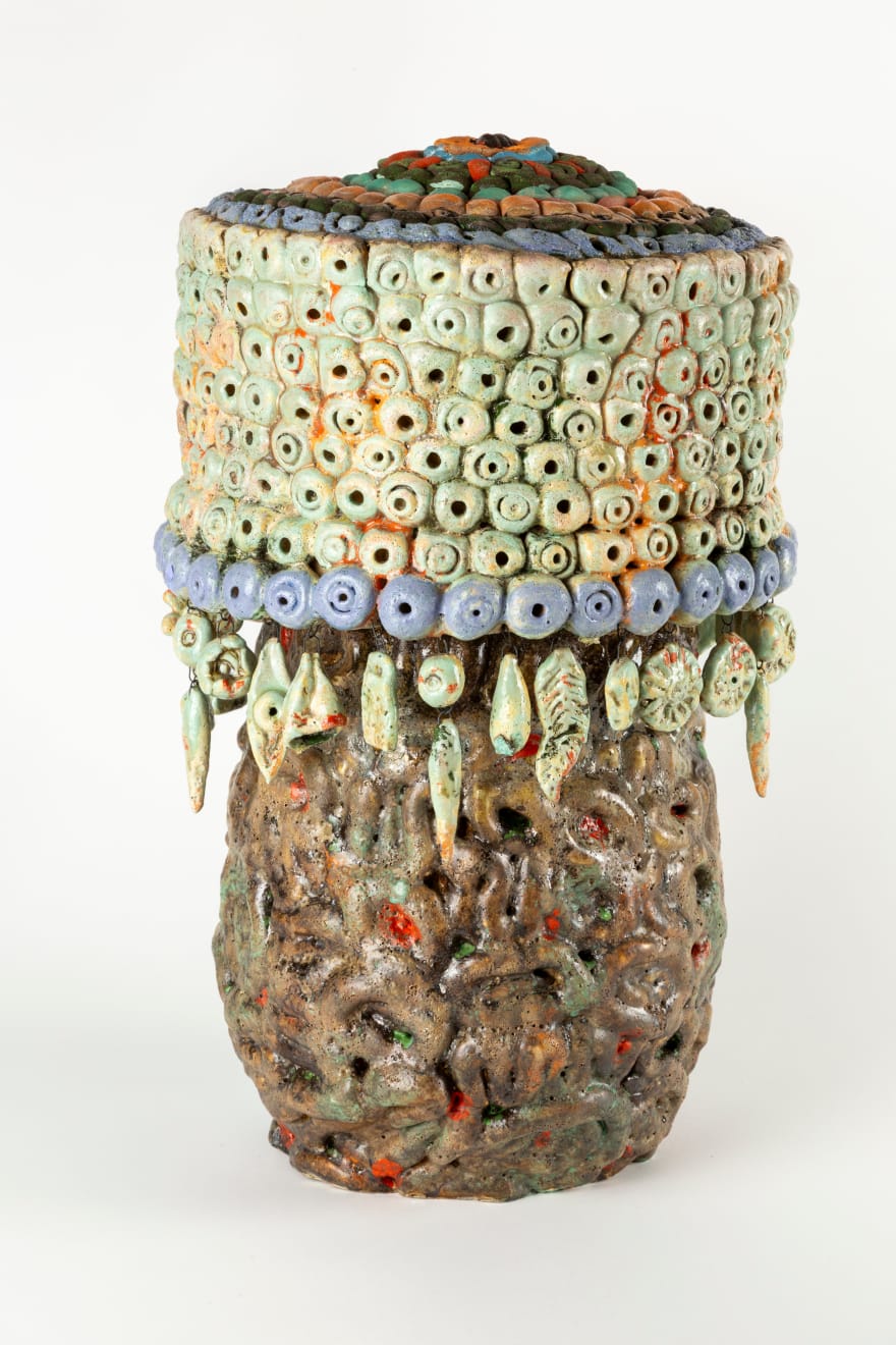 Niki Ford, Lava Lamp (with one skull, three owls and one dandelion leaf), 2024