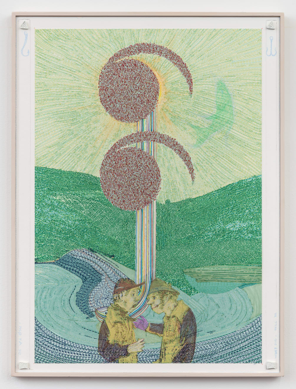 Jacques Louis Vidal, Monument to the Fishing Story Between Two Fishermen Friends, 2024