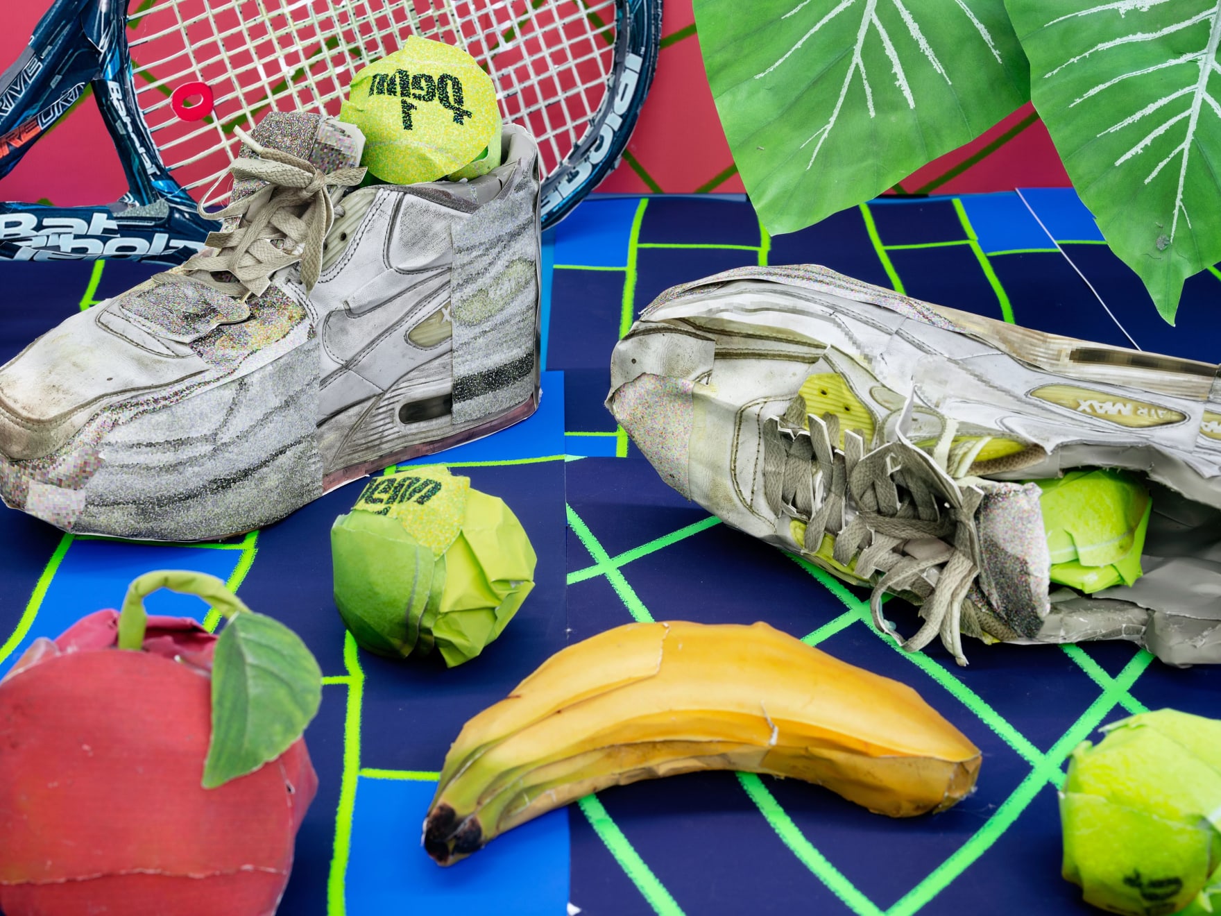 Daniel Gordon, Still Life With Tennis Balls and Racket, 2020