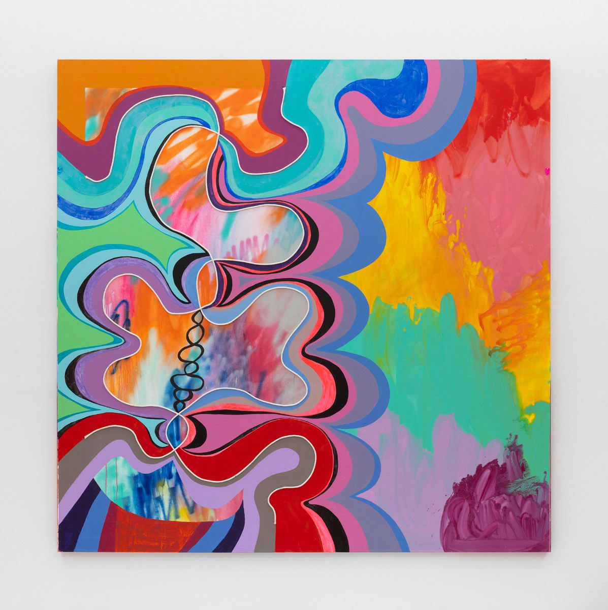 Sarah Cain, Portrait in reverse, 2020