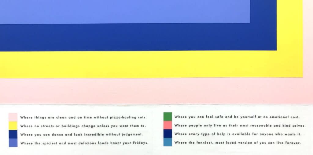 Andrew Kuo, Ideal Map Of New York City (Blue) (5/15/20), 2021