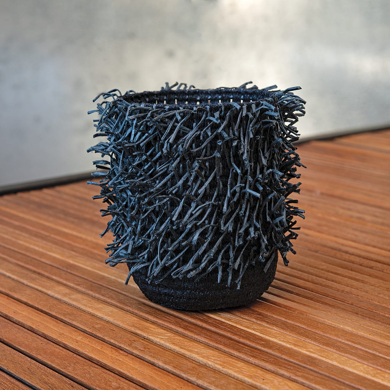 Birgit Birkkjaer, Woven Rya Basket 16-18, 2021