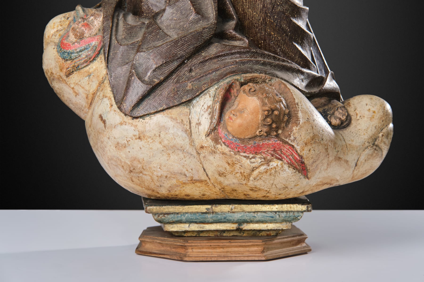 Polychrome wood sculpture depicting St. Anthony, Spain, XVII century