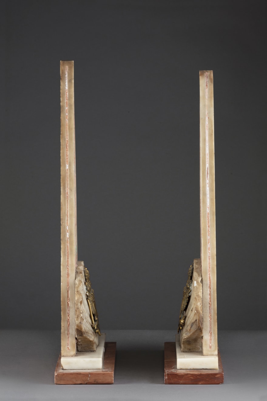 Pair of friezes in the form of a stylized pyramid, Rome Louis XIV