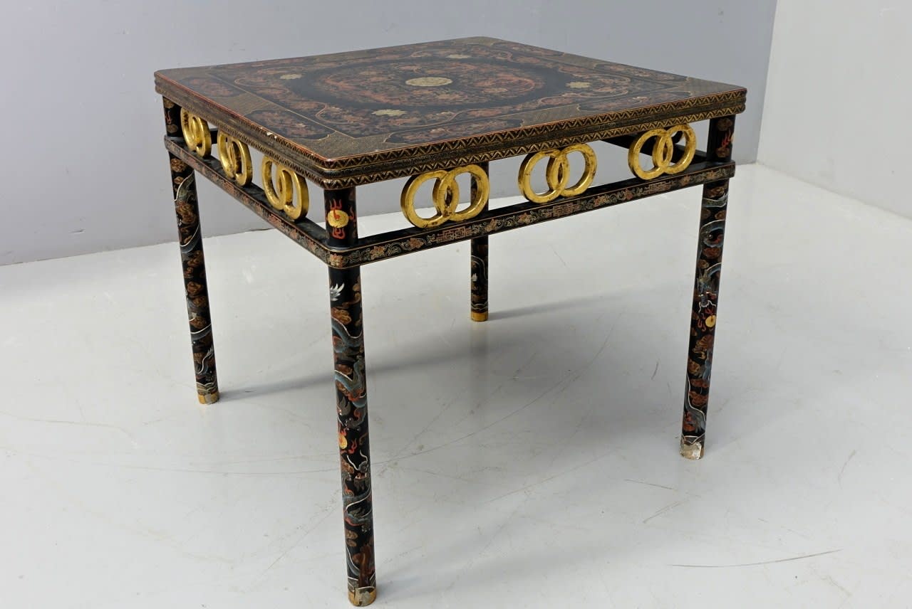 Pair of Chinese tables , 18th century