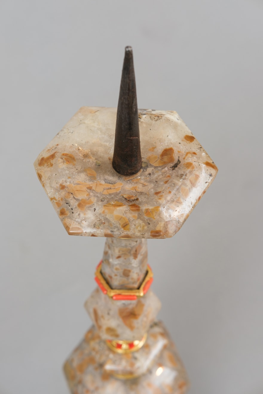 PAIR OF CANDLESTICKS, Trapani, end of 17th century