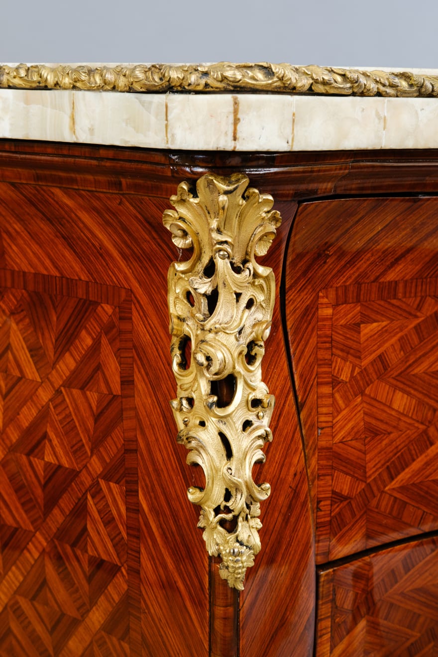 PAIR OF TWO-DRAWER COMMODES, Rome, 18th Century