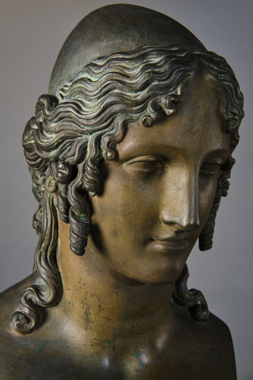 Helen of Troy, female bust, After 1811, Italy.