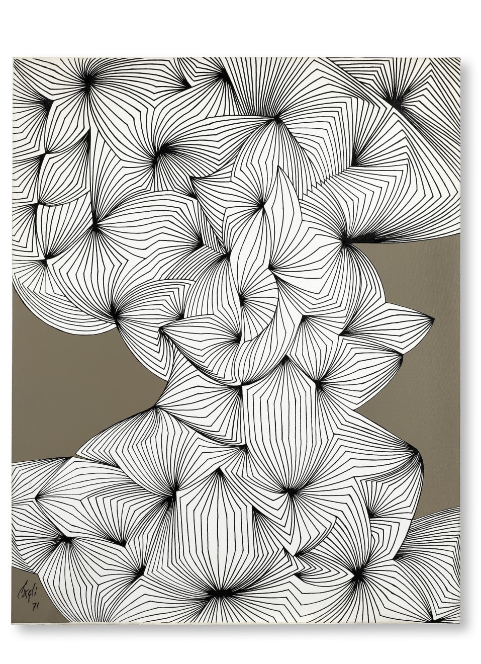 Corrado Cagli, Composizione verticale, 1971