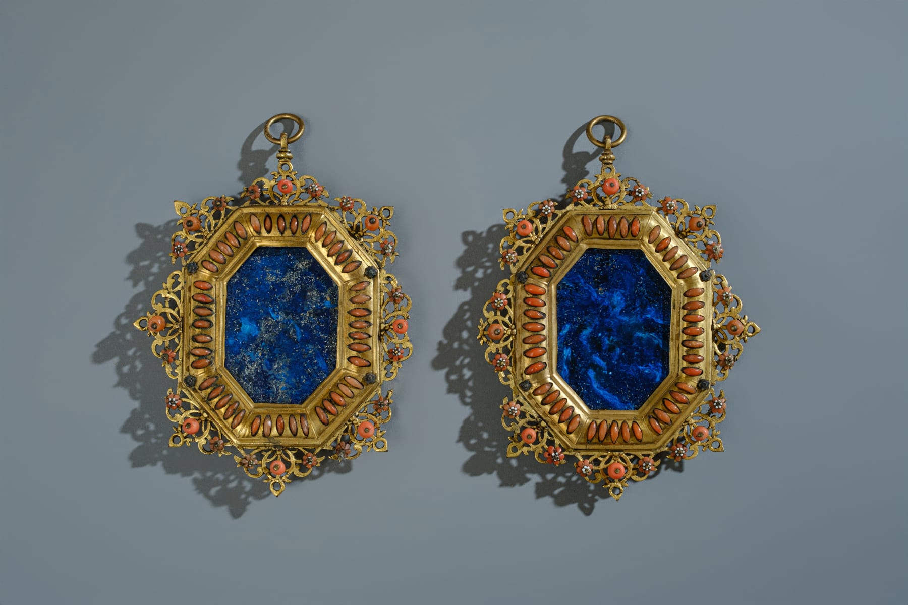 PAIR OF OCTAGONAL FRAMES, Trapani, mid-17th century