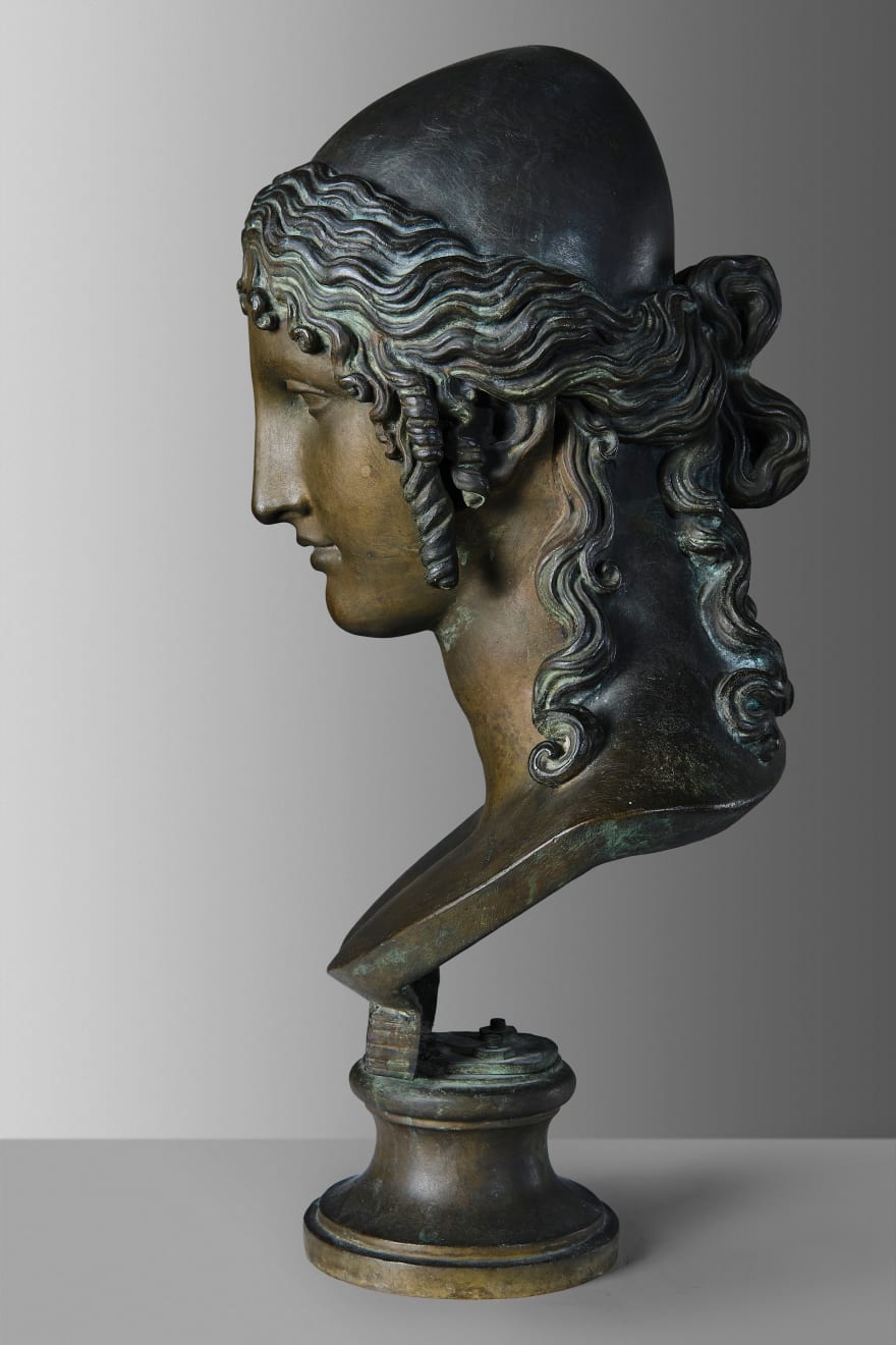 Helen of Troy, female bust, After 1811, Italy.
