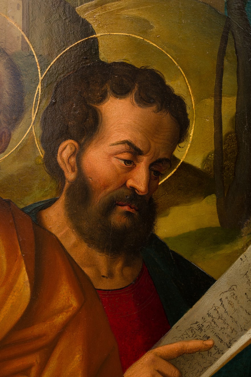 Girolamo da Santacroce, SAN GIOACCHINO TRA I SANTI PIETRO, MARCO, BERNARDO E PAOLO, 1525-1530 circa