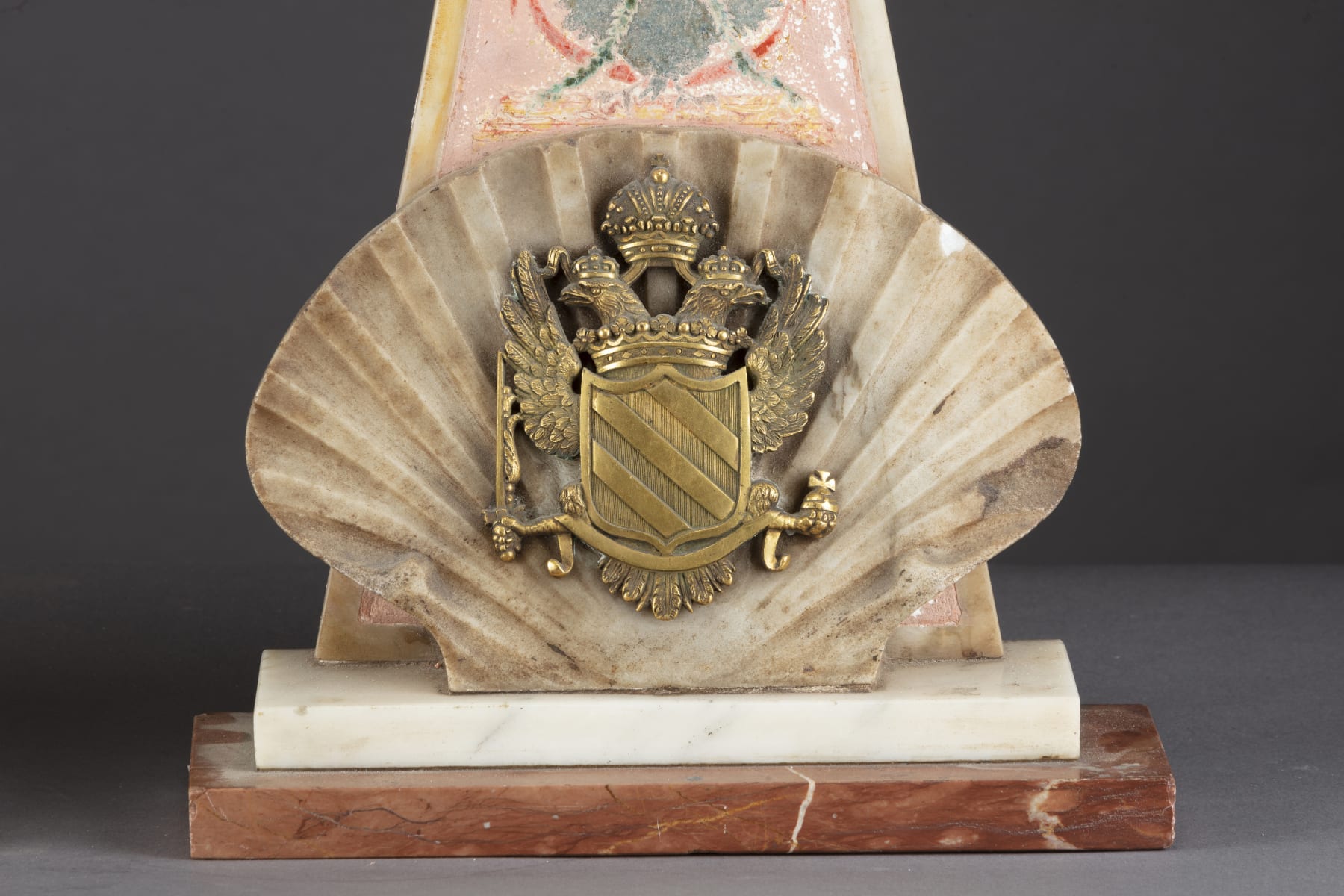 Pair of friezes in the form of a stylized pyramid, Rome Louis XIV