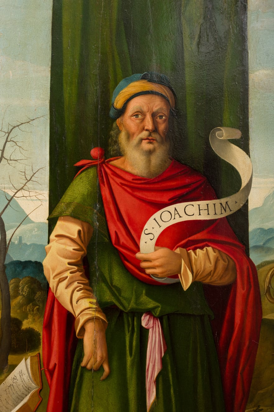 Girolamo da Santacroce, SAN GIOACCHINO TRA I SANTI PIETRO, MARCO, BERNARDO E PAOLO, 1525-1530 circa