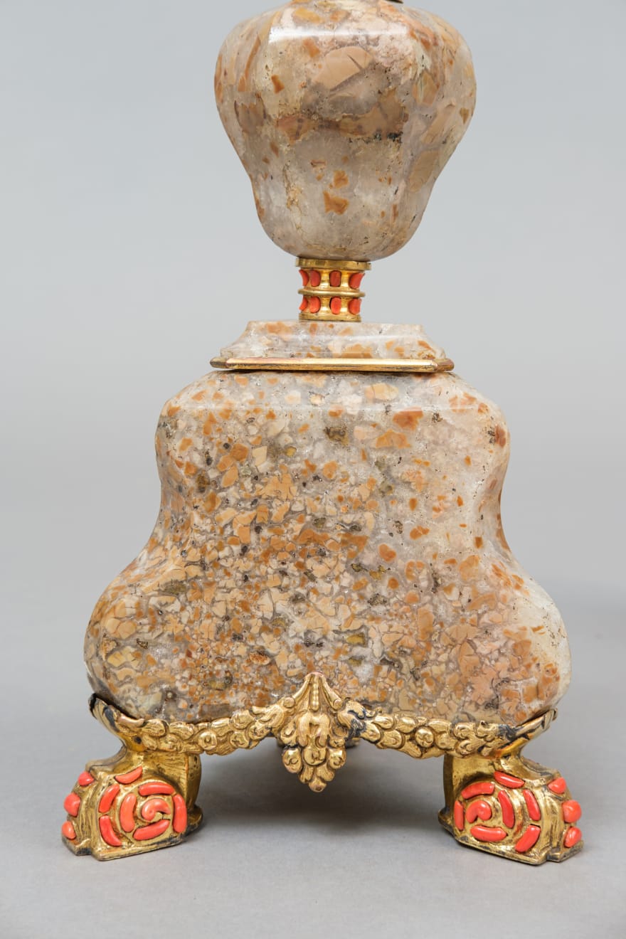 PAIR OF CANDLESTICKS, Trapani, end of 17th century