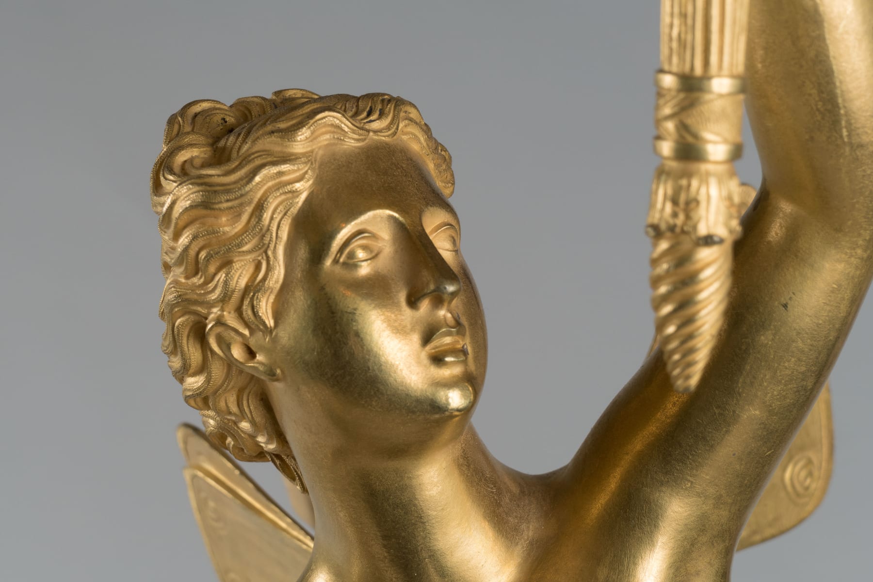 Pair of candelabra with Mercurio and Psiche, France; circa 1810